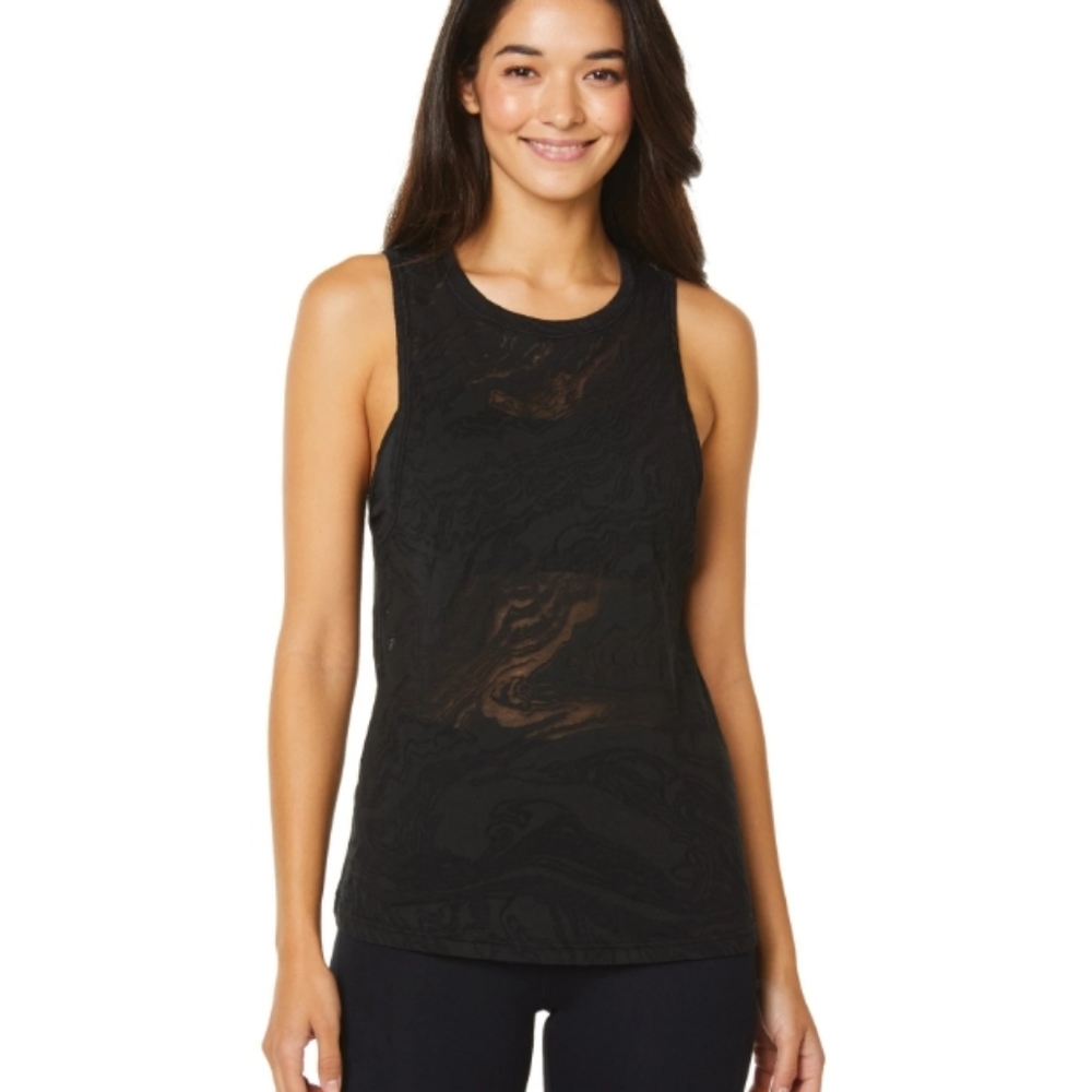 Shape Activewear Spin Burnout Tank Top in Black 🆕️